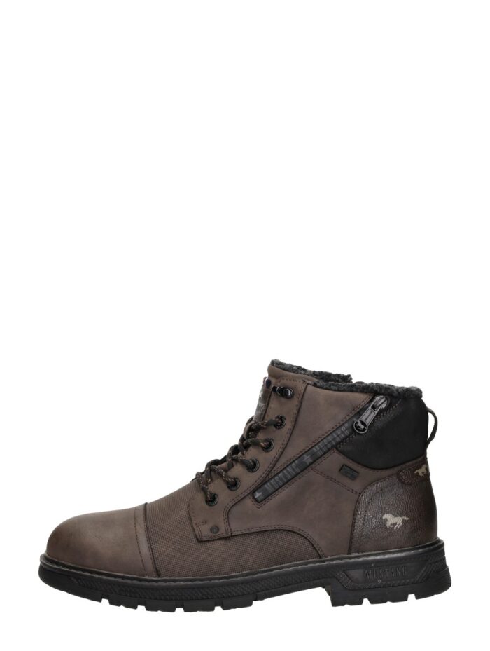 Mustang Veterschoenen Hoog – Donkerbruin