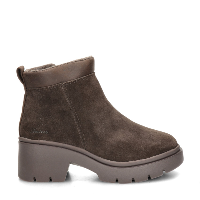 Skechers Cozy City Flirty Flame rits- & gesloten boots – Bruin