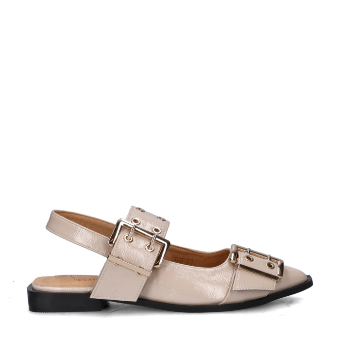 Nelson ballerinas & instappers – Bruin