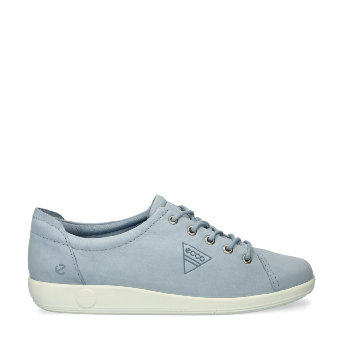 ECCO Soft 2.0 Sneakers blauw Nubuck