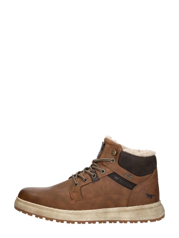 mustang Veterschoenen Hoog – Cognac