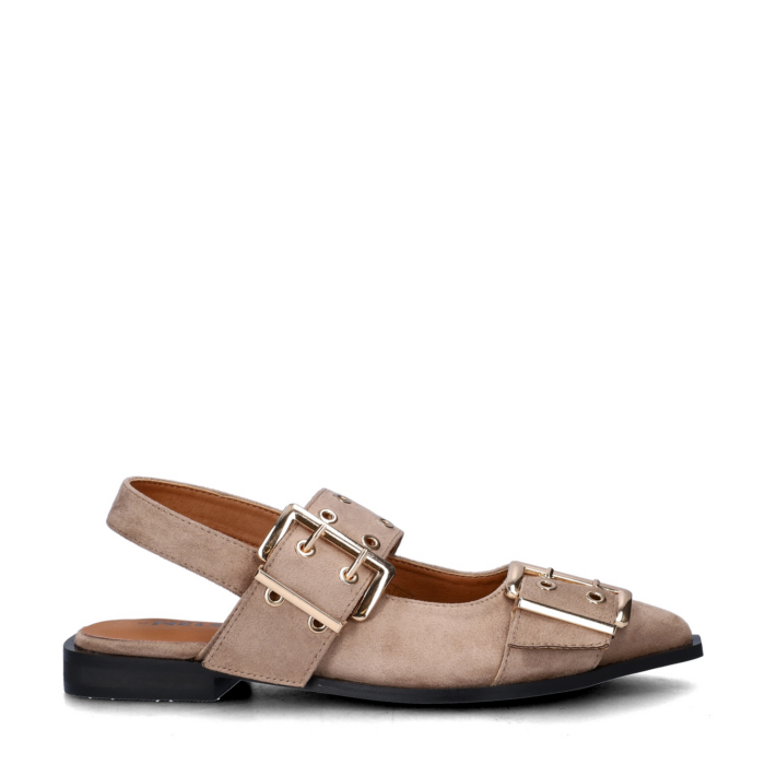 Nelson ballerinas & instappers – Bruin