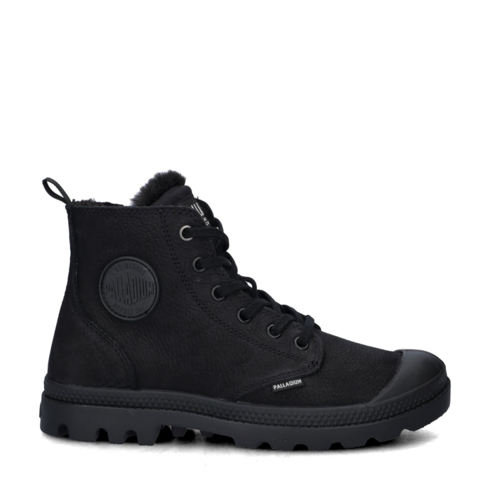 Palladium Pampa Hi Zip WL gevoerde boots – Zwart