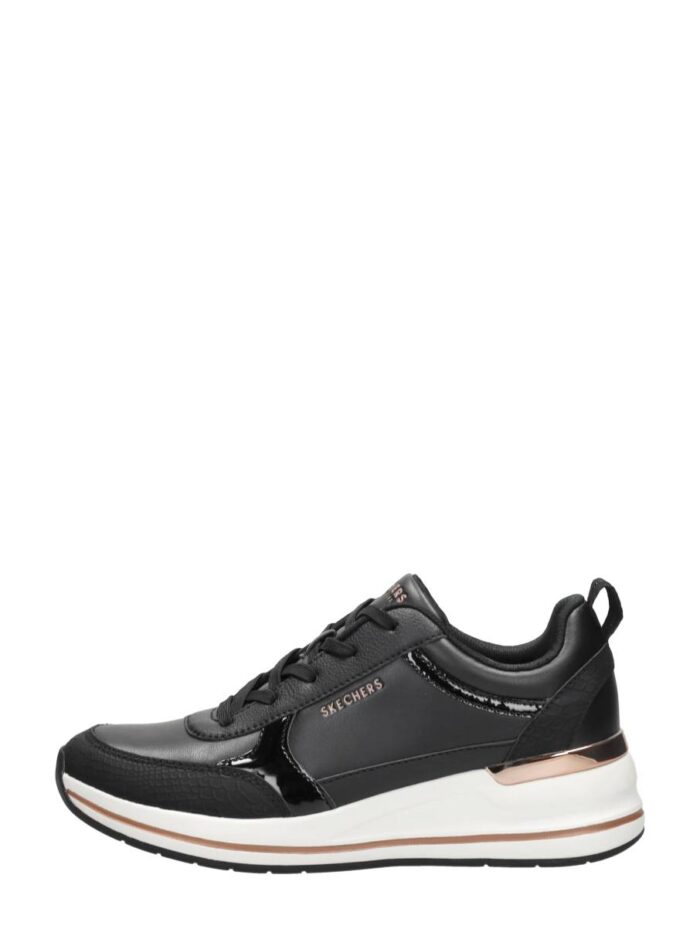 Skechers Billion 2 Fine Shine lage sneakers – Zwart