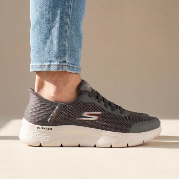 Skechers Slip Ins: Go Walk Flex Instappers grijs