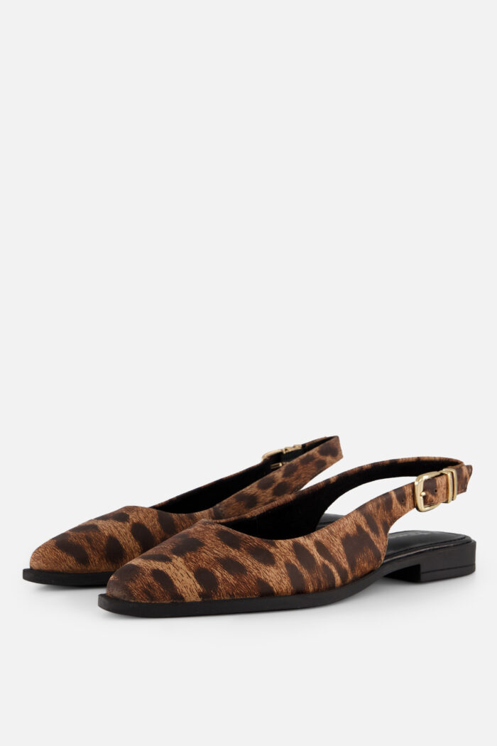 tamaris Slingbacks bruin Panterprint Leer – Beige