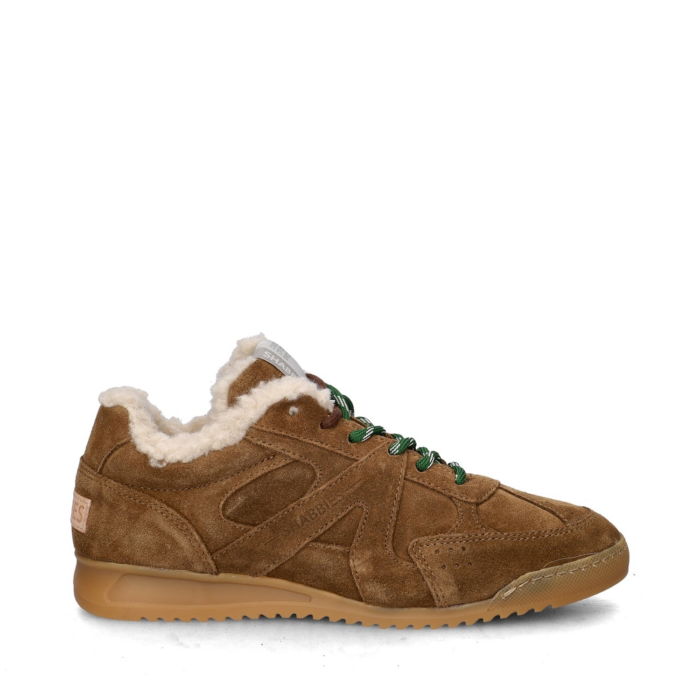 Shabbies Amsterdam April Mina lage sneakers – Cognac