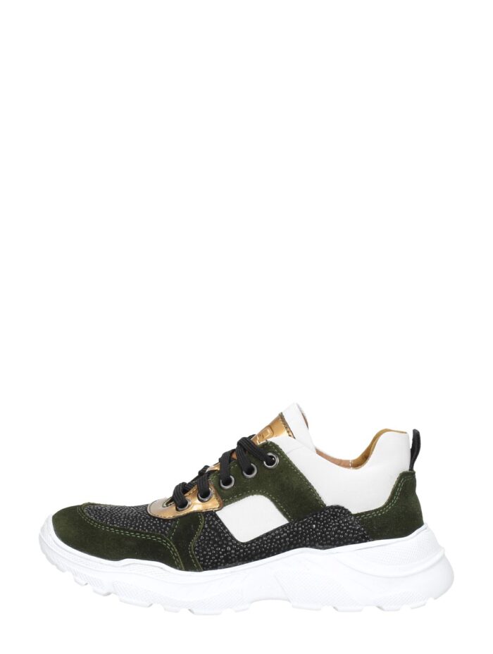 Braqeez Meisjes Veterschoenen – Groen