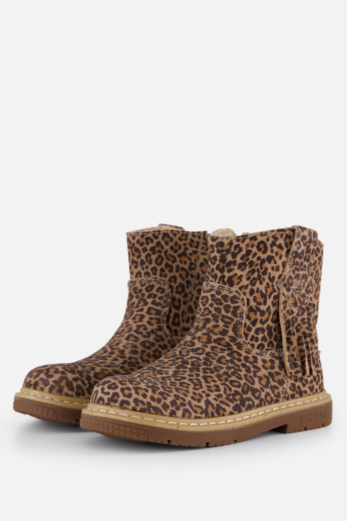 Shoesme Babyschoenen Leopard bruin Suede