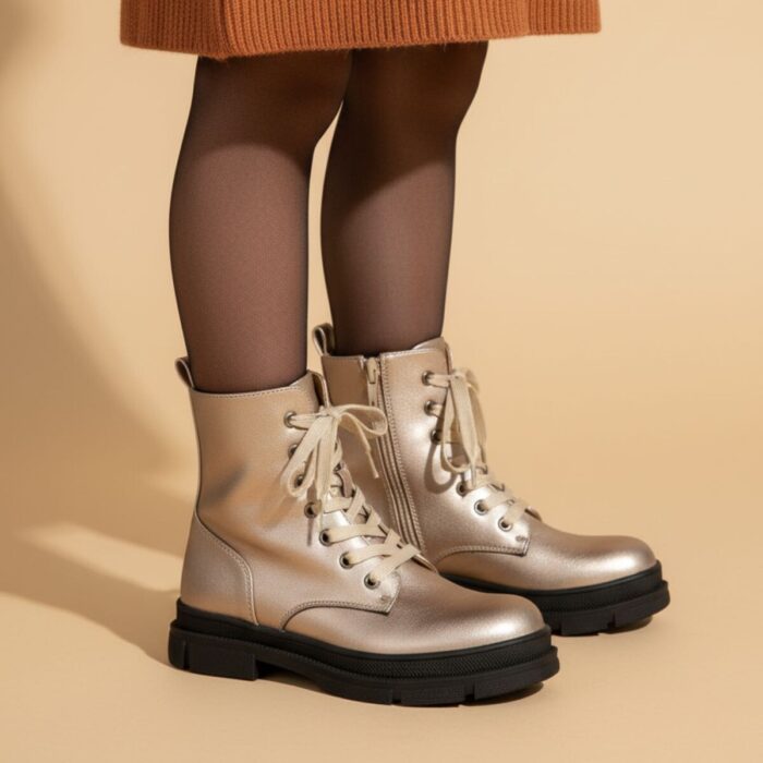 Muyters Veterboots goud Synthetisch