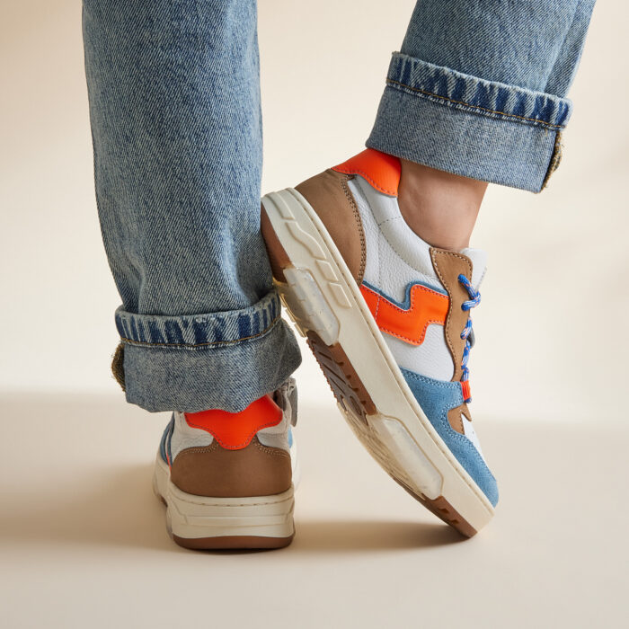 Muyters Sneakers blauw Leer