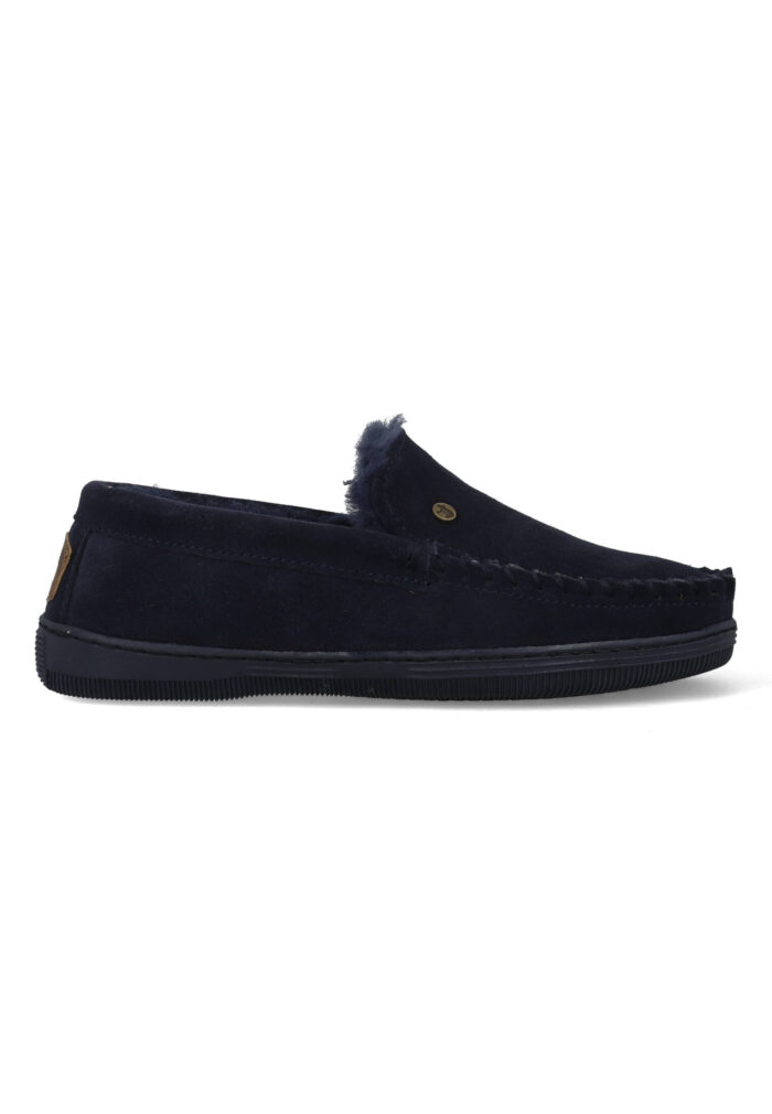 warmbat Pantoffels Grizzly Donker Blauw