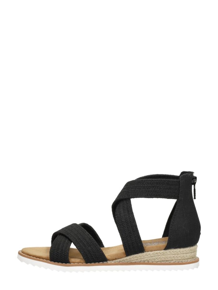 Skechers Bobs Desert Kiss Stretch Sandalen zwart