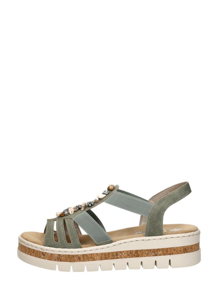 Rieker Sandalen Plat – Groen