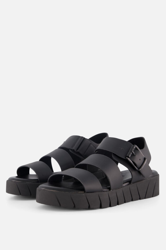 s.Oliver Sandalen zwart Synthetisch