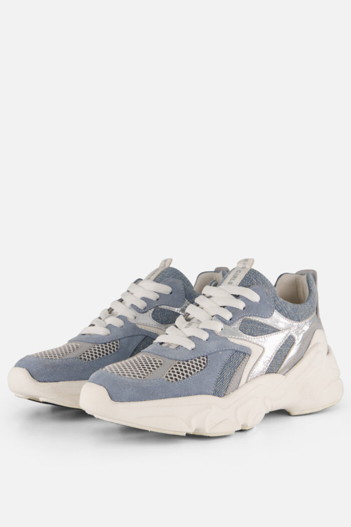 Muyters Denim Sneakers blauw Leer