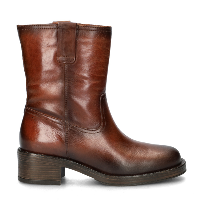 Nelson rits- & gesloten boots – Cognac