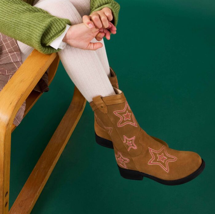 Shoesme Laarzen ster cognac Leer