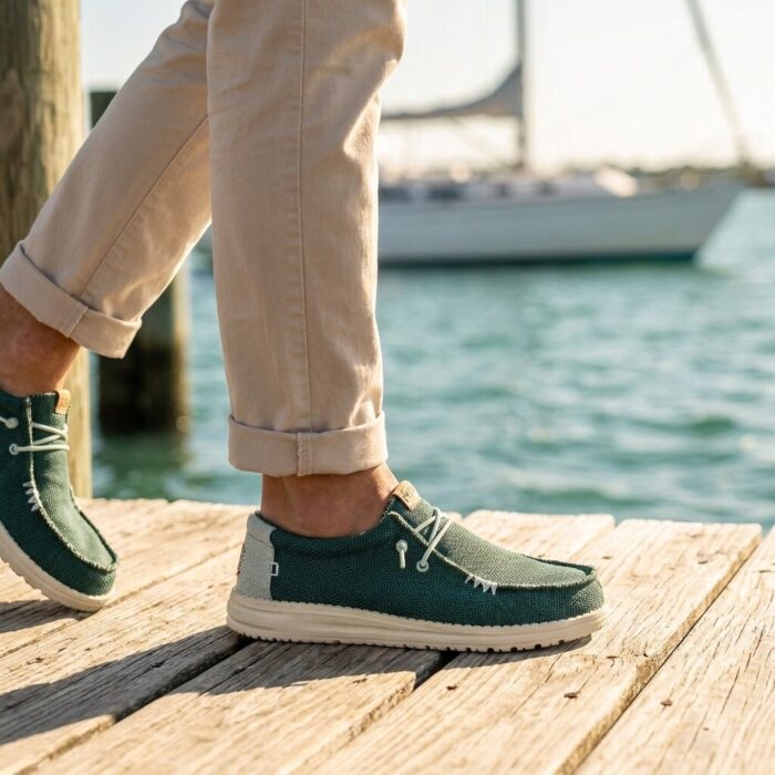 Hey Dude HEYDUDE Hey Dude Wally Braided Bootschoen groen