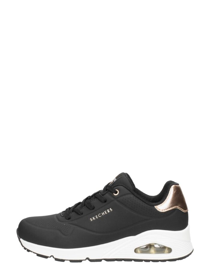 Skechers Uno Metallic Sneakers zwart Synthetisch