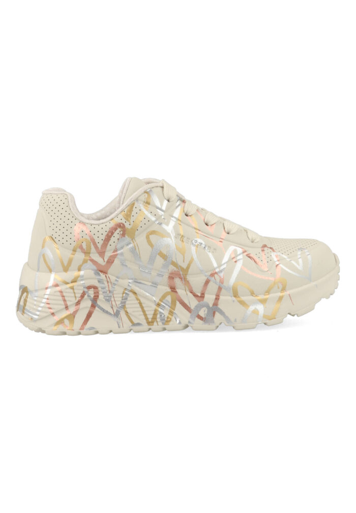 skechers Uno Lite Metallic Love Wit