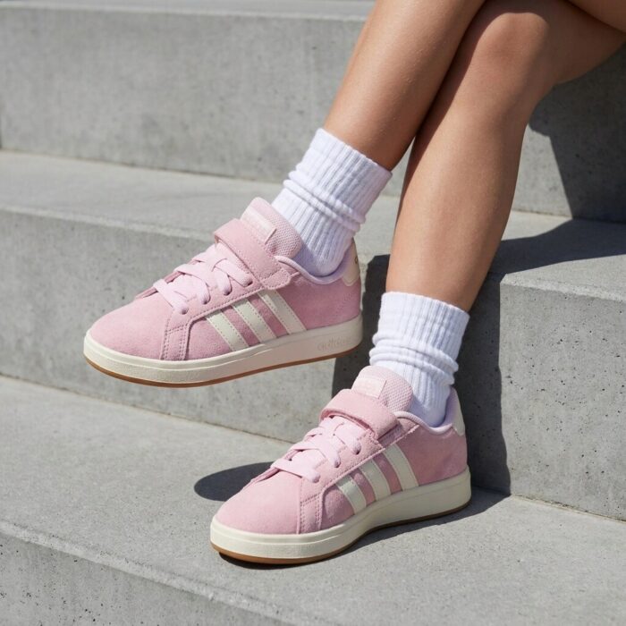 Adidas Grand Court 00 Sneakers roze Suede