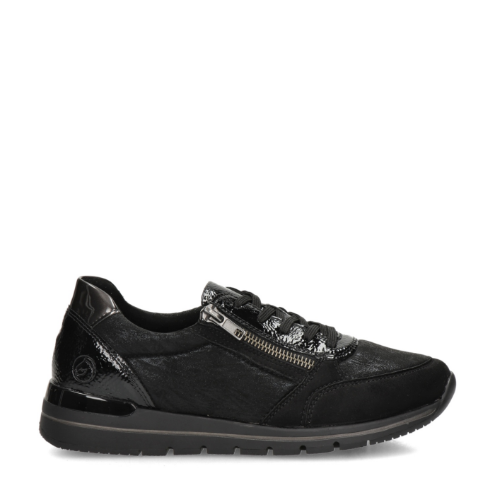 Remonte lage sneakers – Zwart
