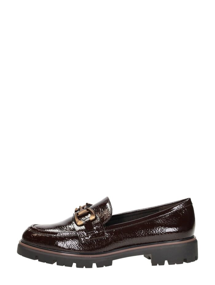 Marco Tozzi Mocassin Bruin Lak – Bruin croco lak