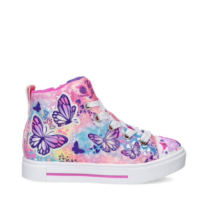 Skechers Twinkle Toes: Twi-Lites 2.0 Flutter Daydream hoge sneakers – Roze