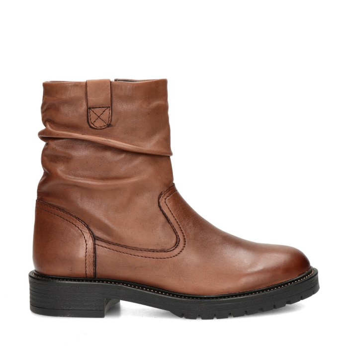 Nelson rits- & gesloten boots – Cognac