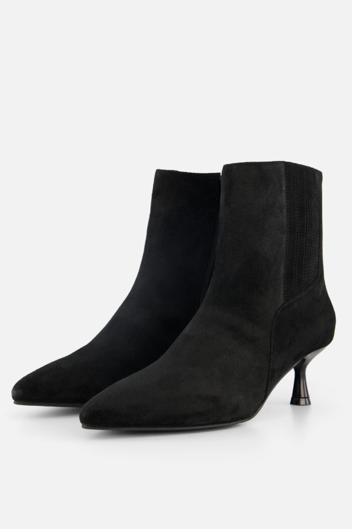 Linea Zeta Linea Zeta Enkellaarsjes zwart Suede