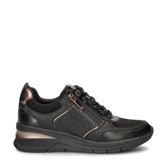 tamaris lage sneakers – Zwart