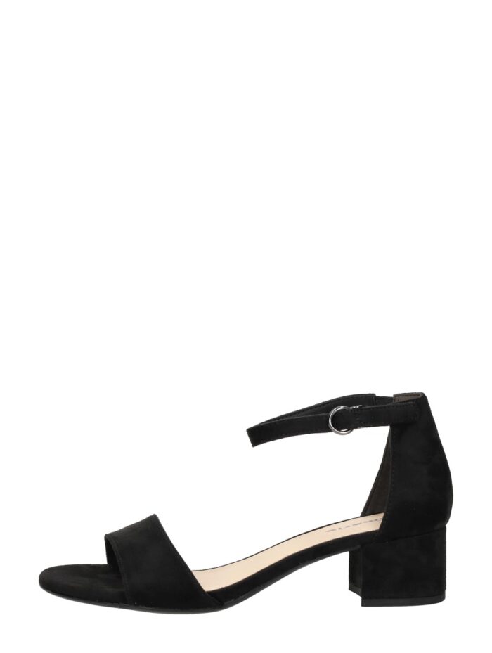 tamaris Sandalen met hak zwart Textiel