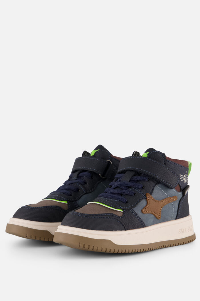 Shoesme New Outsole Sneakers blauw Leer