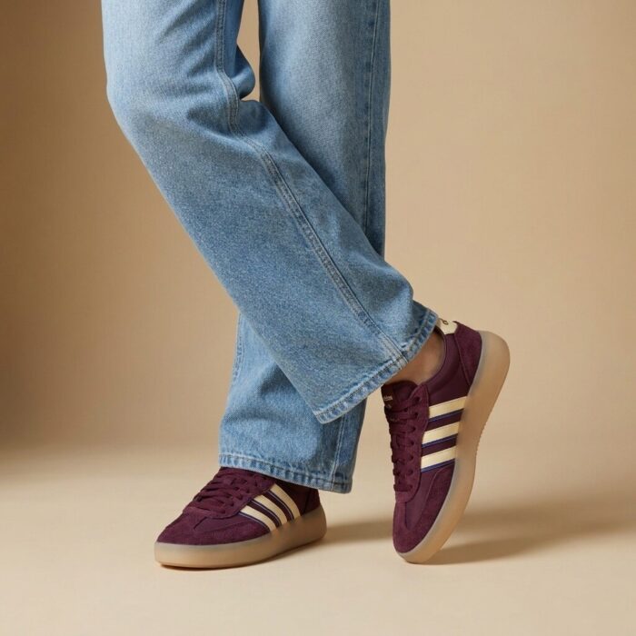 Adidas Barreda Decode Sneakers rood Synthetisch – Bordeaux