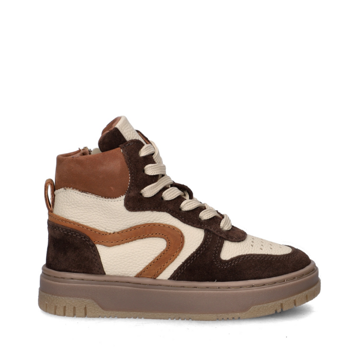 Nelson Kids hoge sneakers – Bruin
