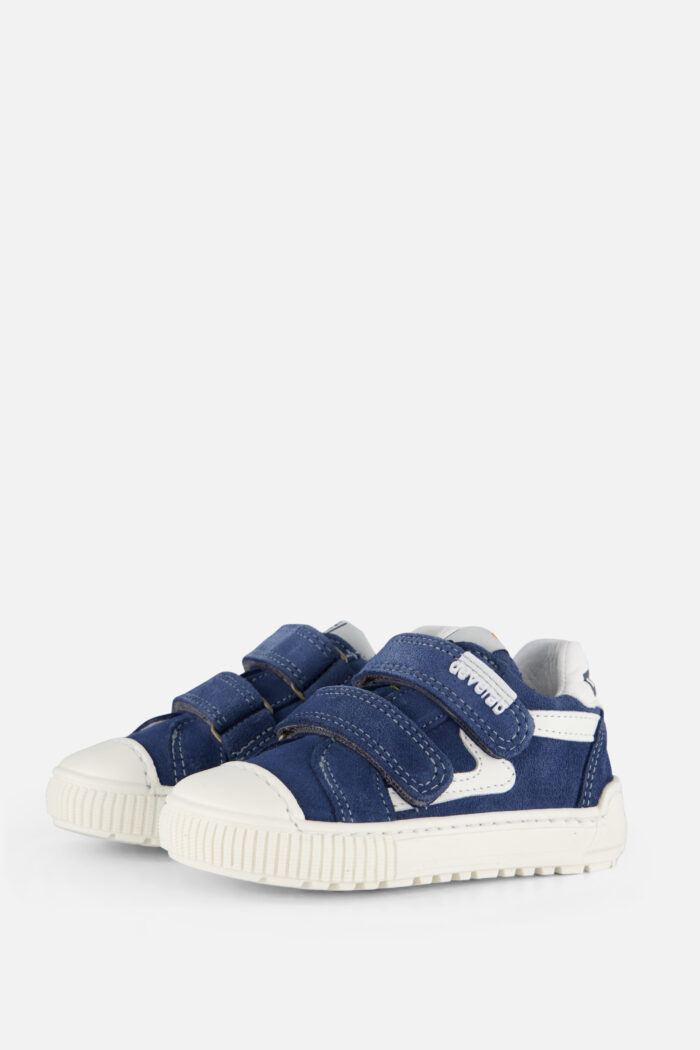 Develab Velcro Sneakers blauw Leer