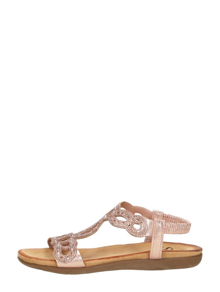 Sub55 Sandalen Plat – Champagne