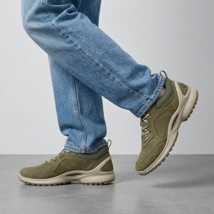 ECCO Biom Energi M Sneakers groen Leer