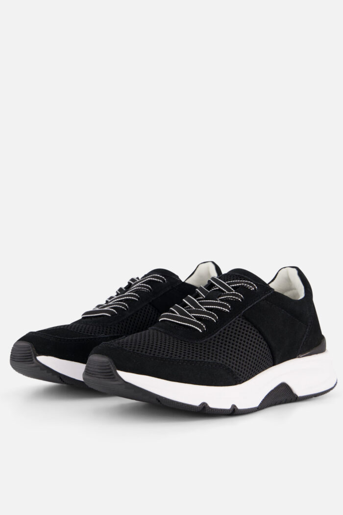 Gabor Rollingsoft Sneakers zwart Suéde