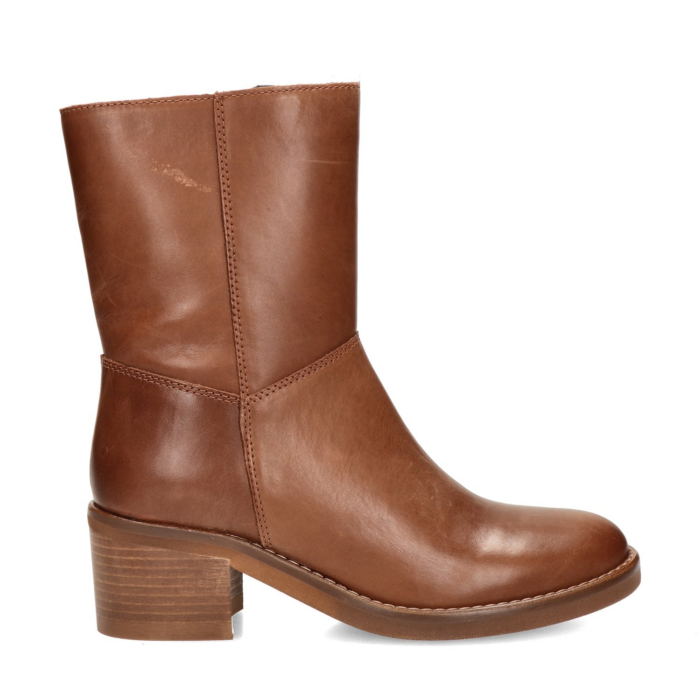 Nelson rits- & gesloten boots – Cognac