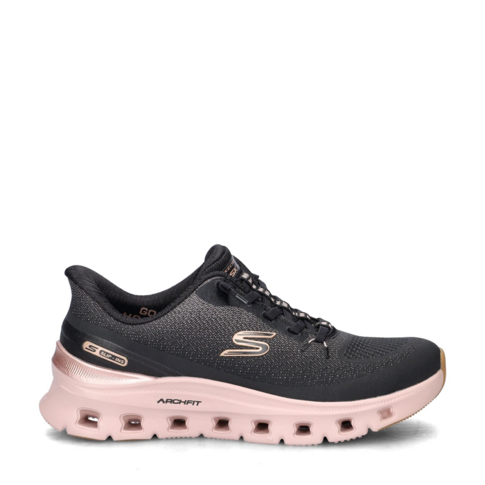 Skechers Hands Free Slip-ins: Arch Fit Glide-Step Pro Golden Pace lage sneakers – Zwart