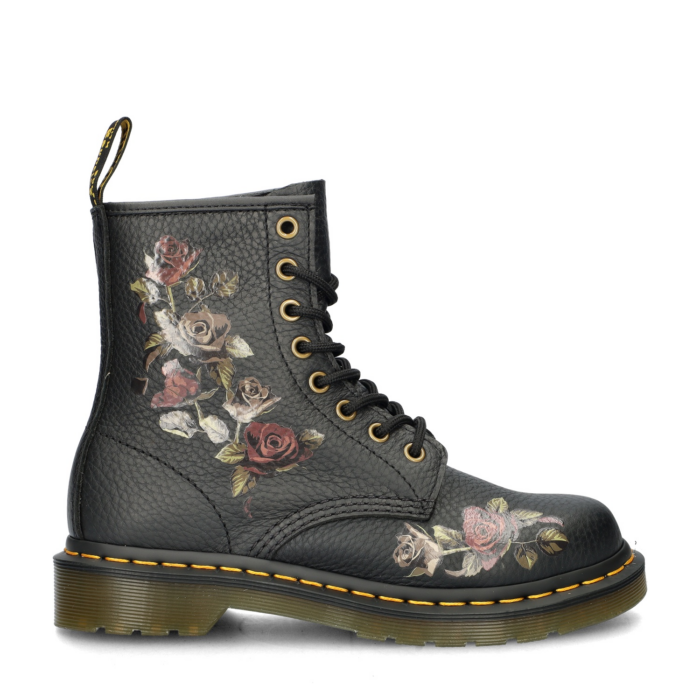 Dr. Martens 1460 Roses veterboots – Zwart