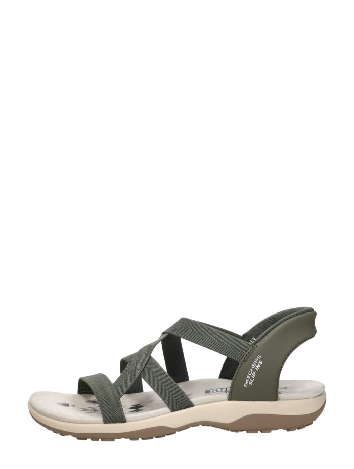 Skechers Reggae Slim Sandalen groen Textiel