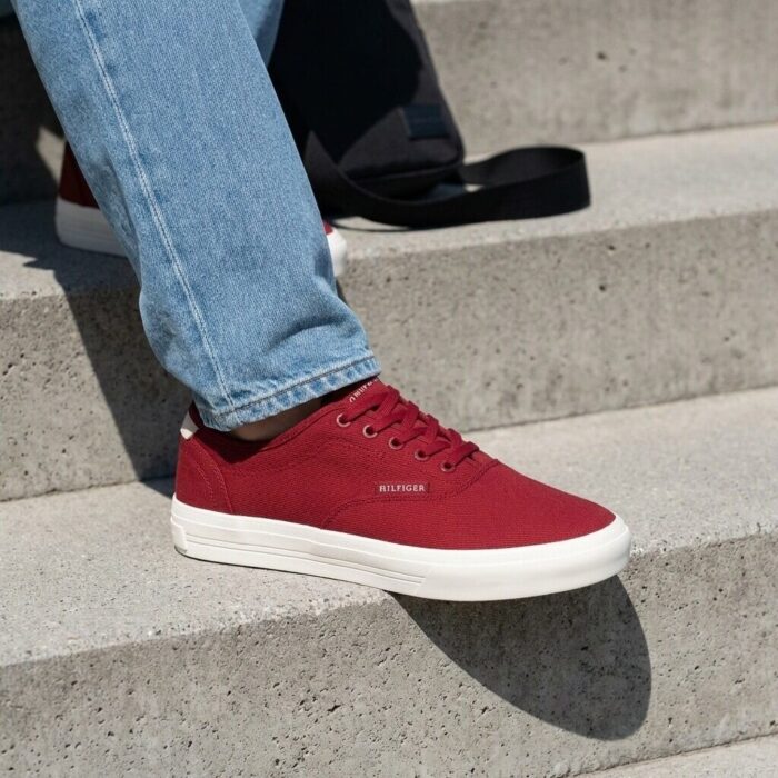 Tommy Hilfiger Tommy Hilfiger Vulc Cup CVS Sneakers rood Textiel