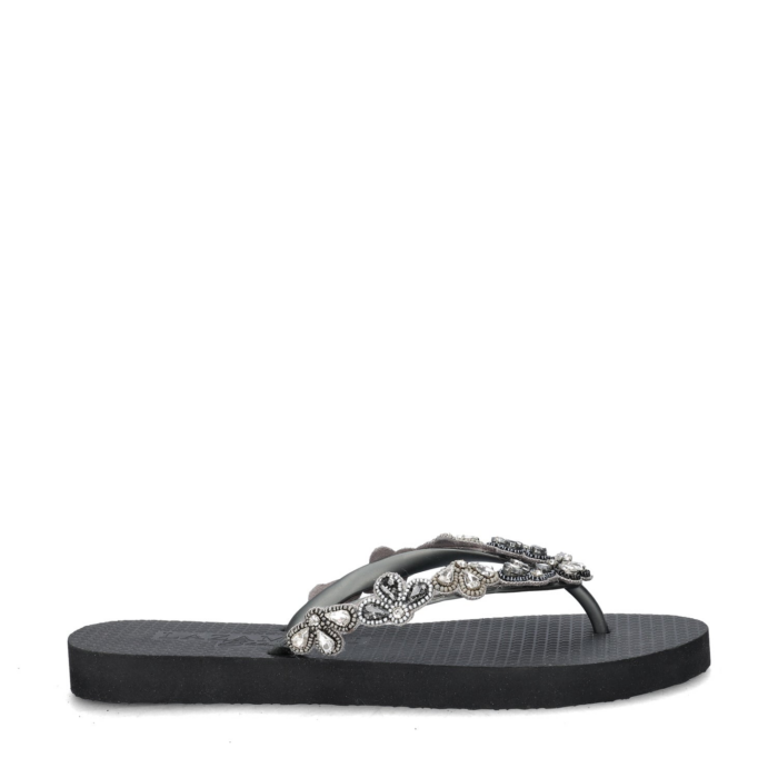 Lazamani Beach slippers – Zwart