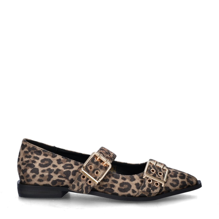 Nelson ballerinas & instappers – Bruin