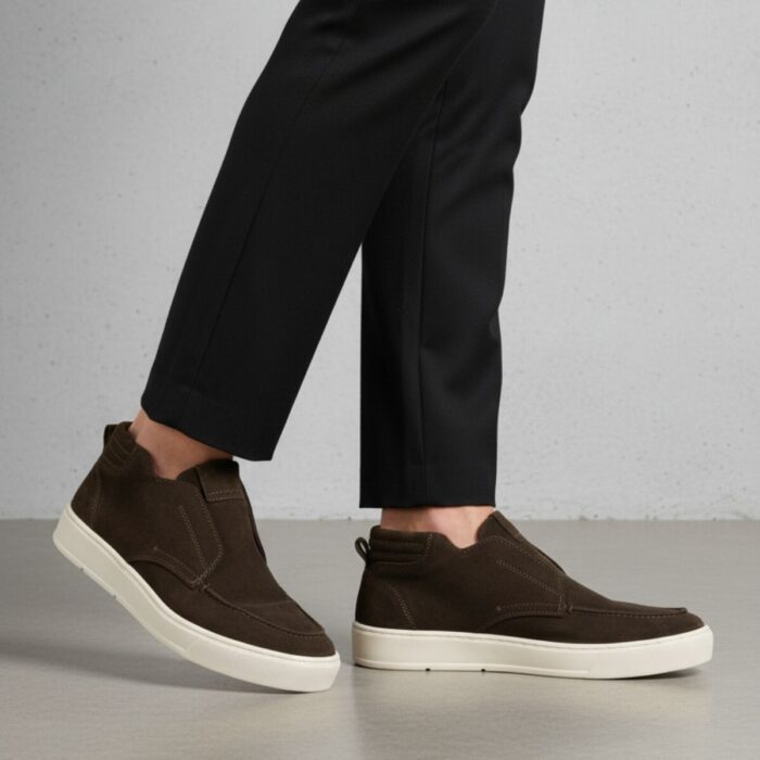 Vertice Instappers bruin Suede