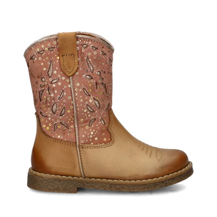 Nelson Kids cowboylaarzen – Cognac