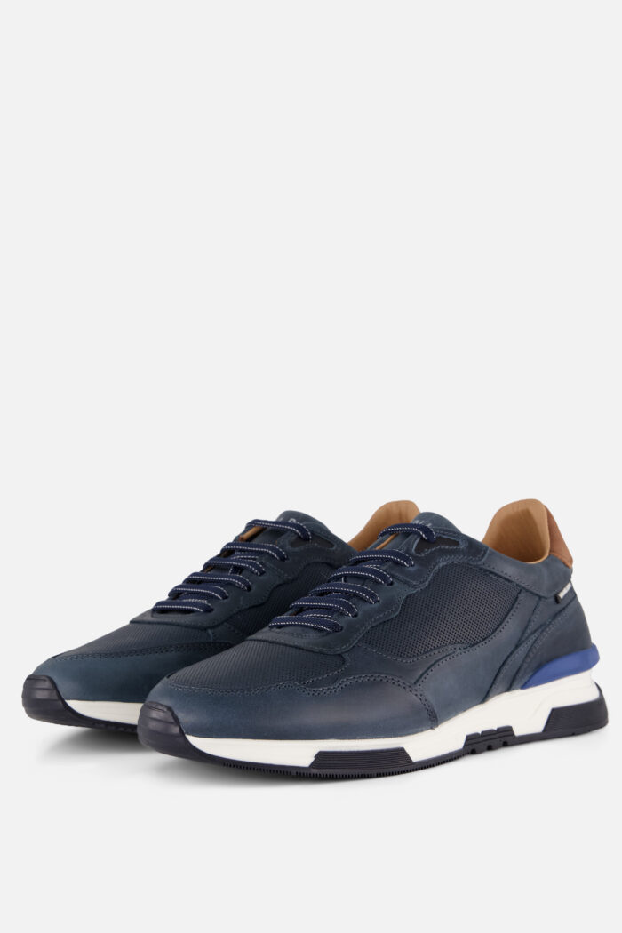 Van Lier Van Lier Romeo Sneakers blauw Leer